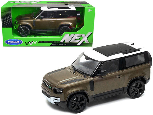 Rapid Vehicles 2020 Land Rover Defender Brown Metallic with White Top "NEX Models" 1/26 Diecast...