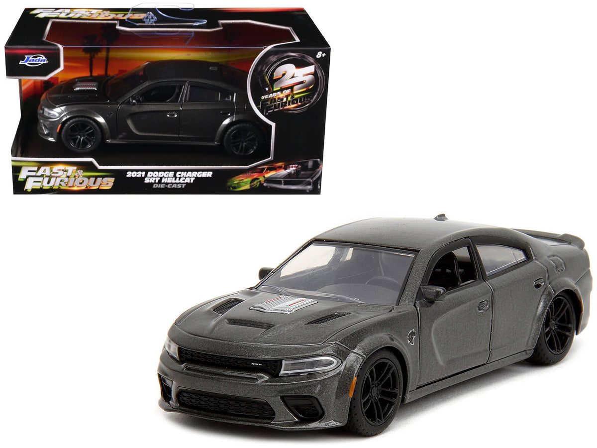Rapid Vehicles 2021 Dodge Charger SRT Hellcat Gray Metallic "Fast X" (2023) Movie "Fast &...