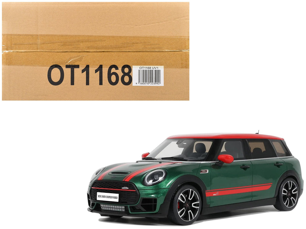 Rapid Vehicles 2021 Mini Clubman (F54) JCW British Green Metallic with Red Top and Stripes...