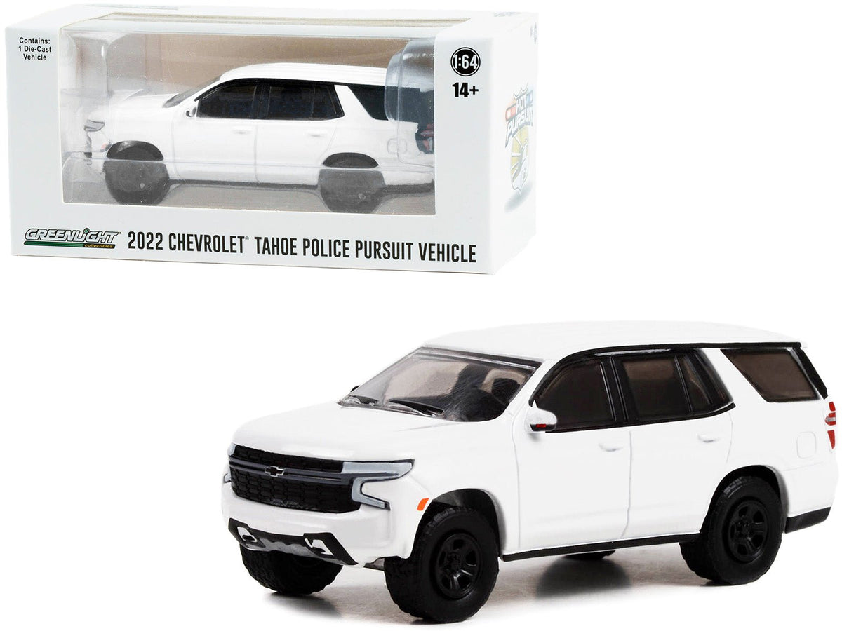 Rapid Vehicles 2022 Chevrolet Tahoe Police Pursuit Vehicle (PPV) White "Hot Pursuit" "Hobby...