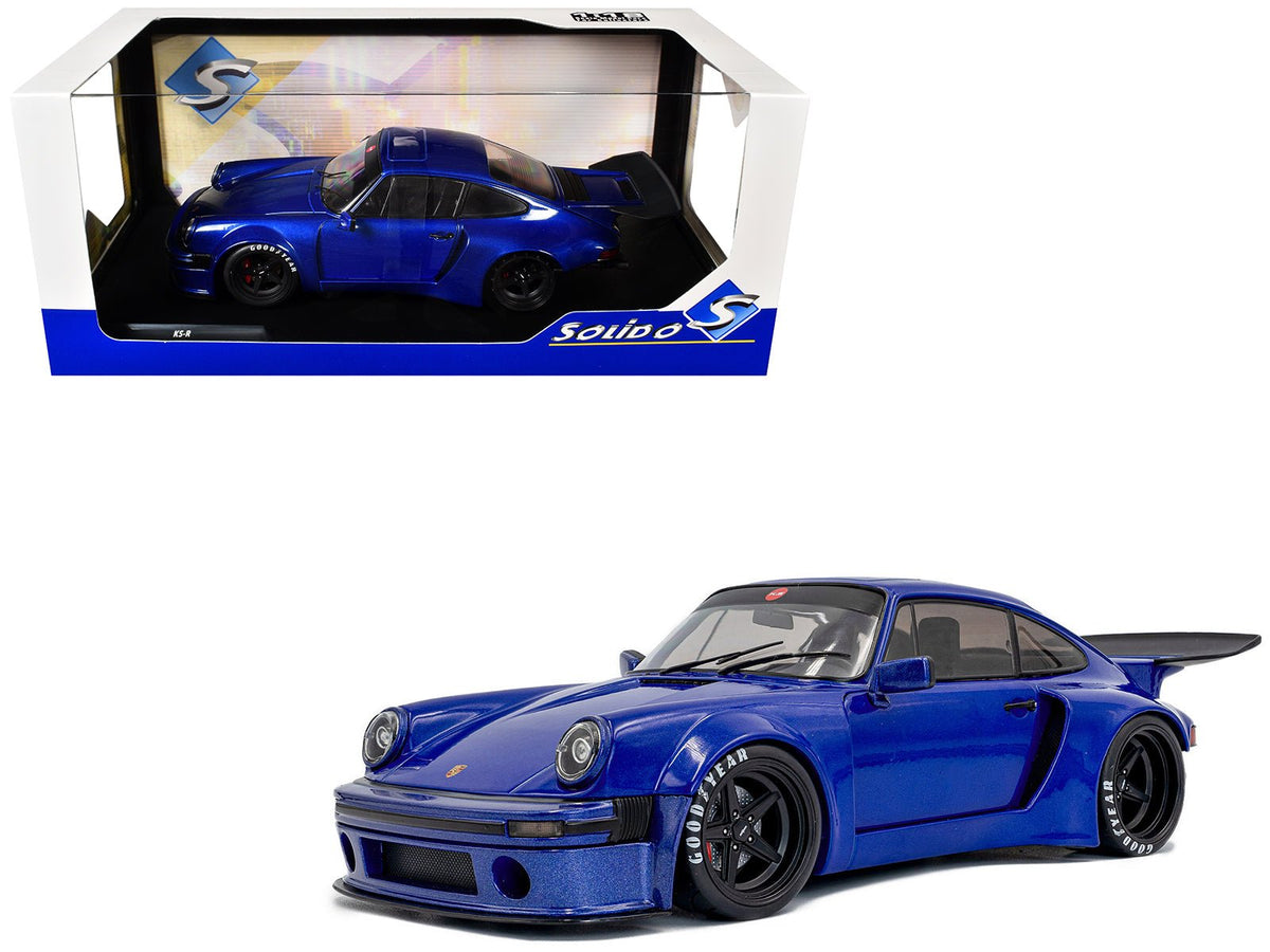 Rapid Vehicles 2024 Porsche 911 KS-R by Khyzyl Saleem Dark Blue Metallic 1/18 Diecast Model Car...