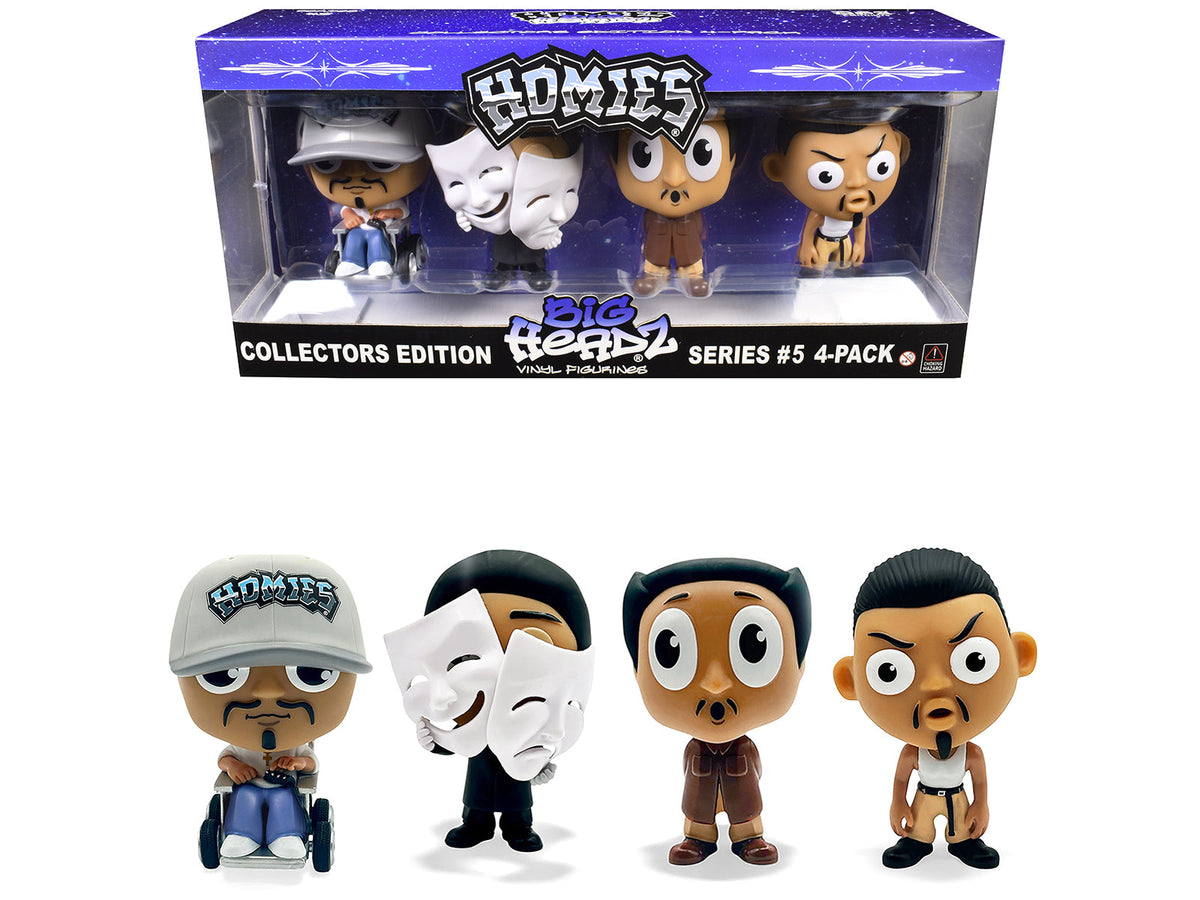 Rapid Vehicles "Homies Big Headz" Series 5 Collector's Edition 4-Pack of Figures by Homies