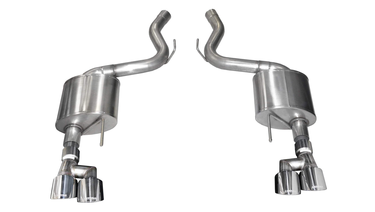 Corsa Sport, Touring / 3.0 in Axle-Back 4.0 in Twin Tips | 2018-2023 Mustang GT Coupe (21039, 21041)
