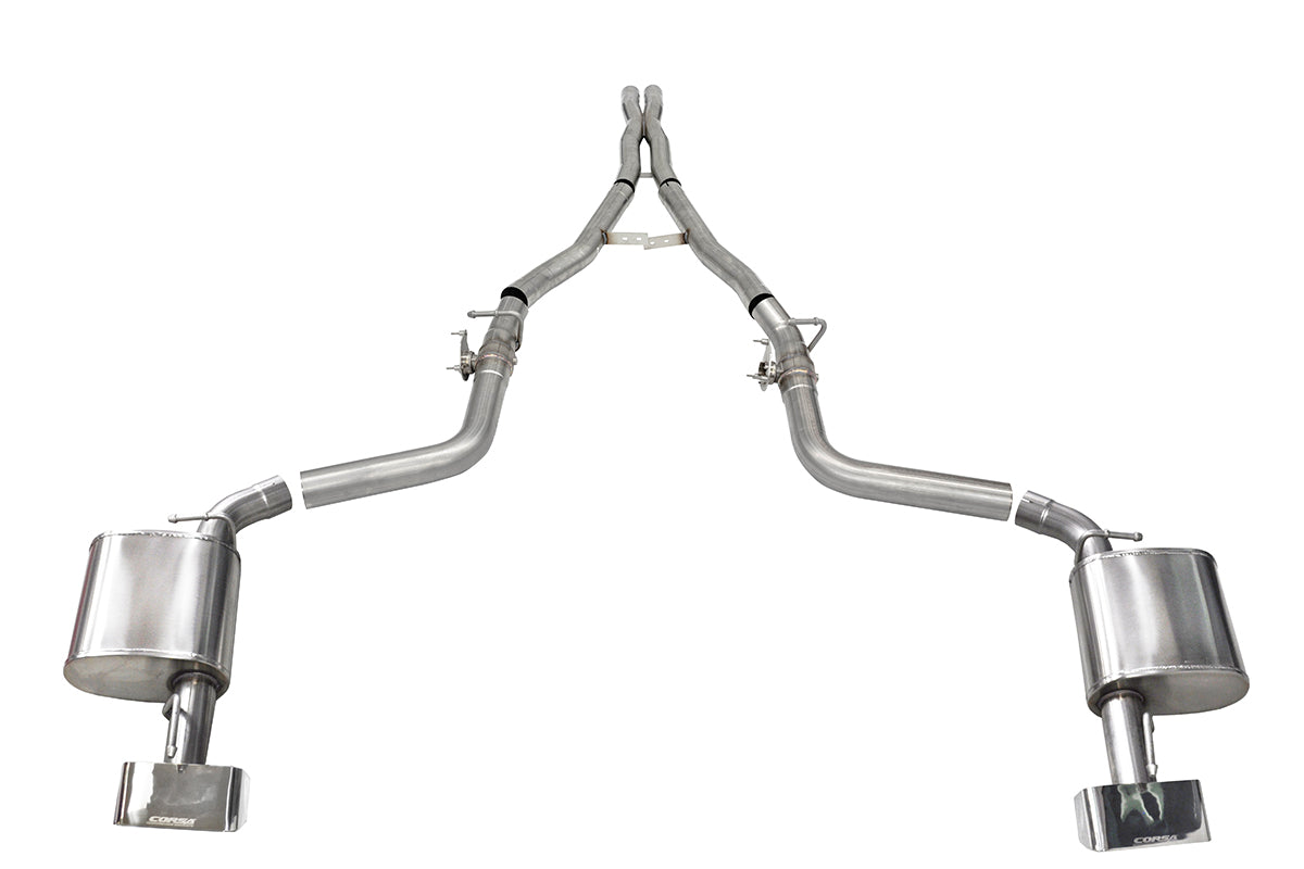 Corsa Xtreme Valved / 2.75 in Cat-Back GTX2 Tips | 2015-2022 Challenger 6.4L, 6.2L (21068)