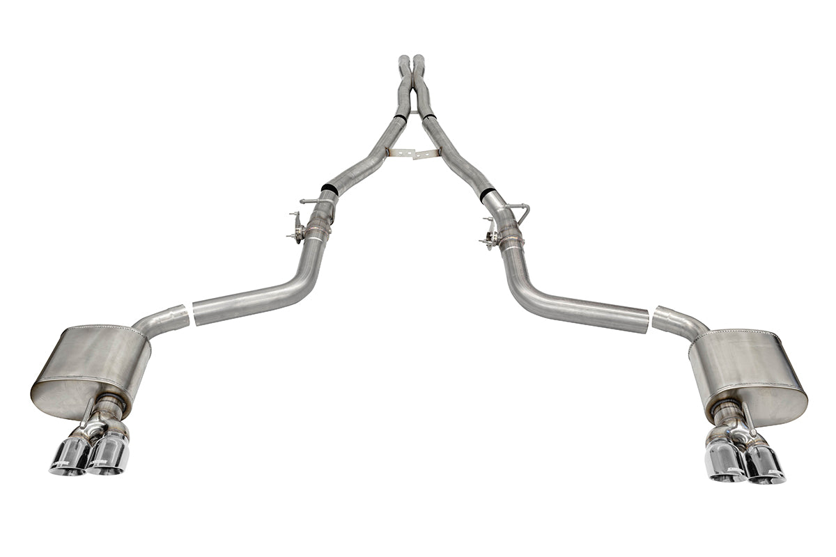 Corsa Xtreme Valved / 2.75 in Cat-Back 3.5 in Tips | 2015-2023 Challenger 6.4L, 6.2L (21070)