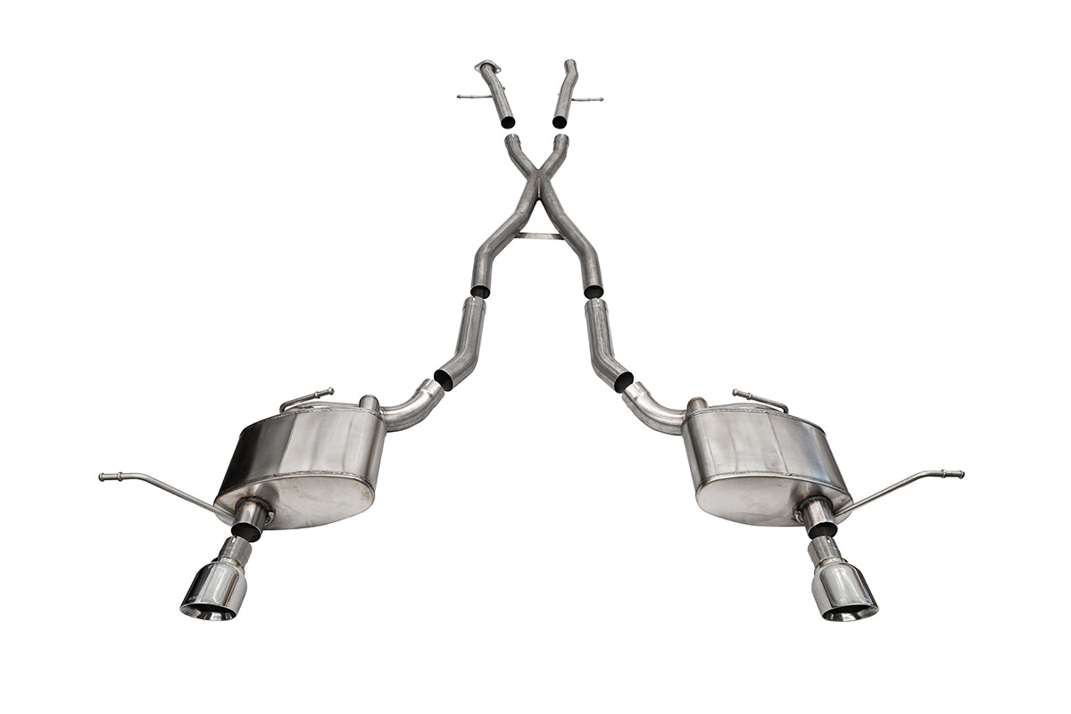 Corsa Xtreme, Sport / 2.5 in Cat-Back 4.5 in Single Tips | 2011-21 Jeep Grand Cherokee 5.7L...