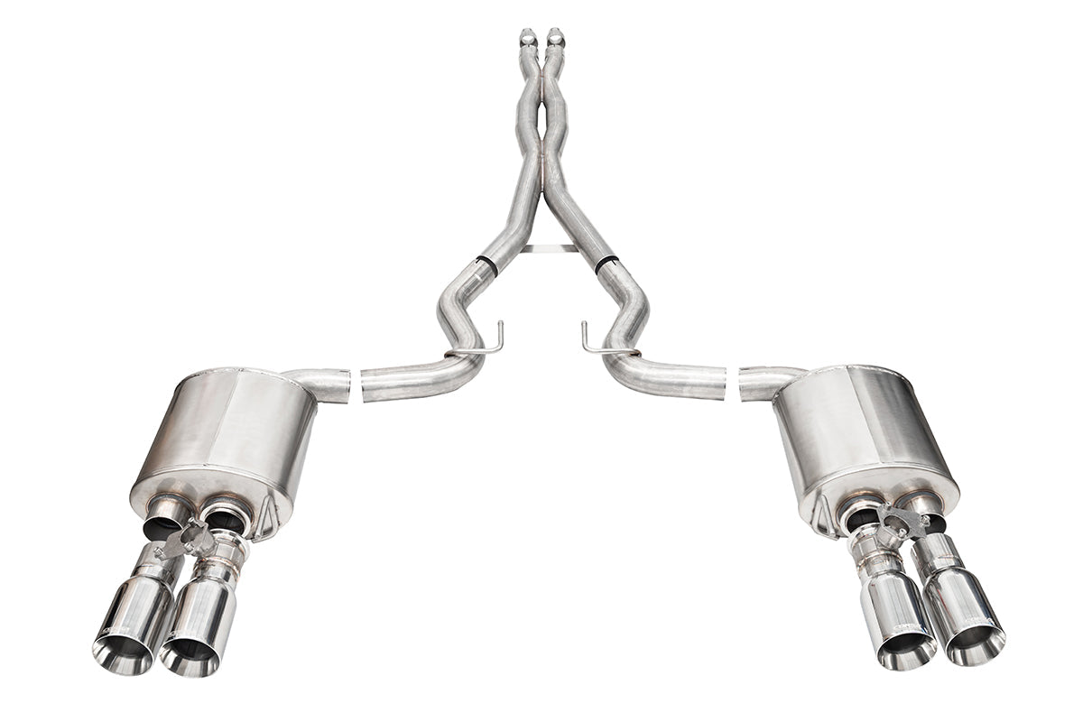 Corsa Xtreme Valved / 3.0 in Cat-Back 4.0 in Straight Tips | 2024 Mustang GT Coupe (21260)