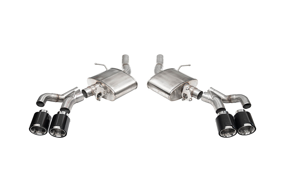 Corsa Sport Valved / 3.0 in Axle-Back 4.5 in Carbon Fiber Twin Tips | 2020+ Cadillac CT5 V | CT5 V Blackwing (21322CF)