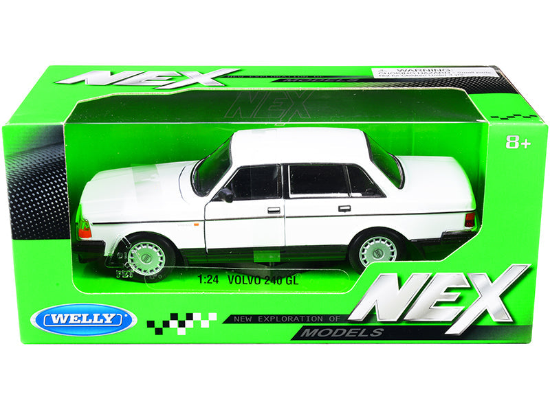 Volvo 240 GL White "NEX Models" 1/24 Diecast Model Car by Welly free shipping USA