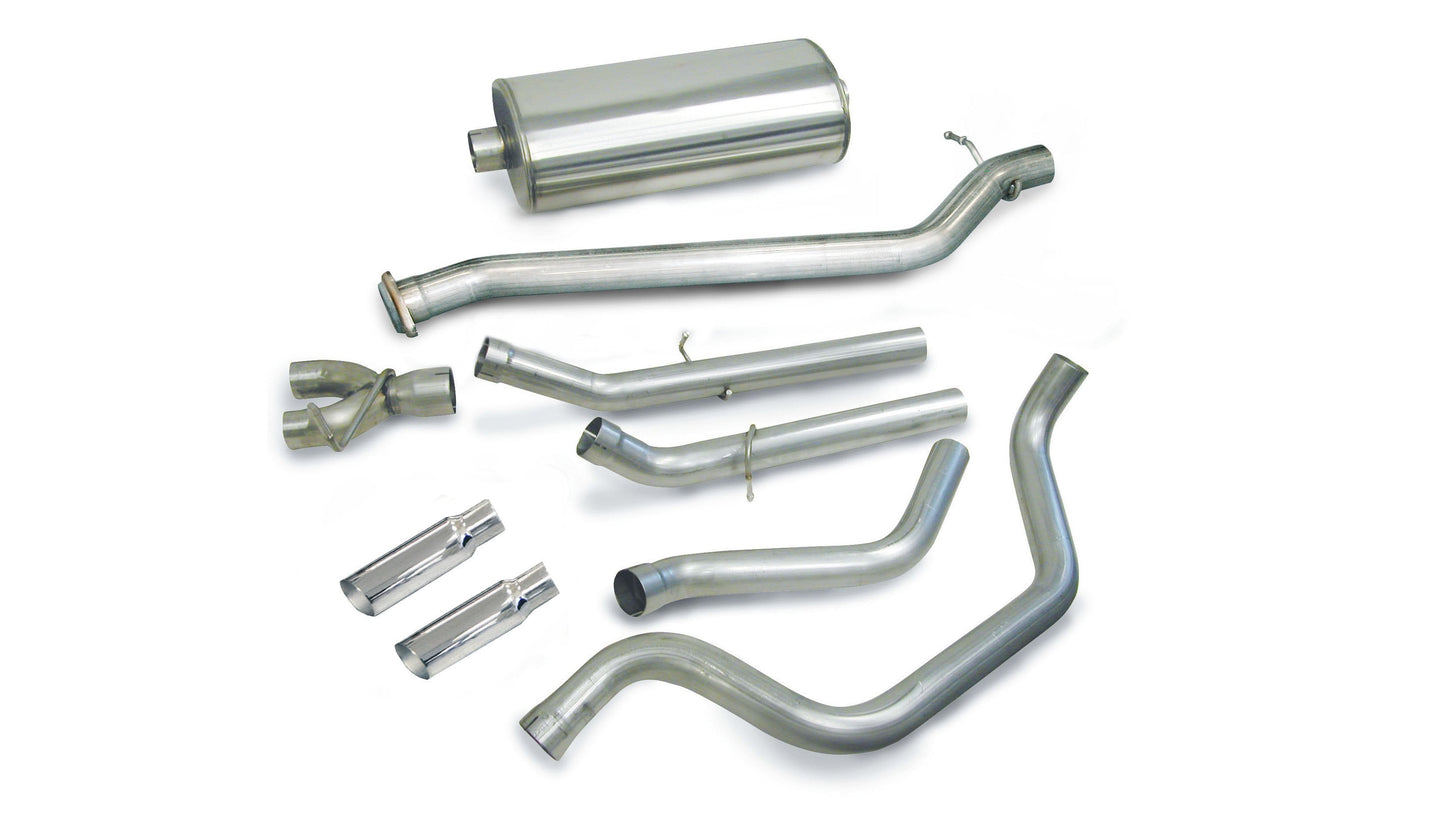 Corsa Sport / 3.0 in Cat-Back DRE 4.0 in Single Tips | 99-06 Silverado Sierra 4.8L 5.3L 143WB (24273)