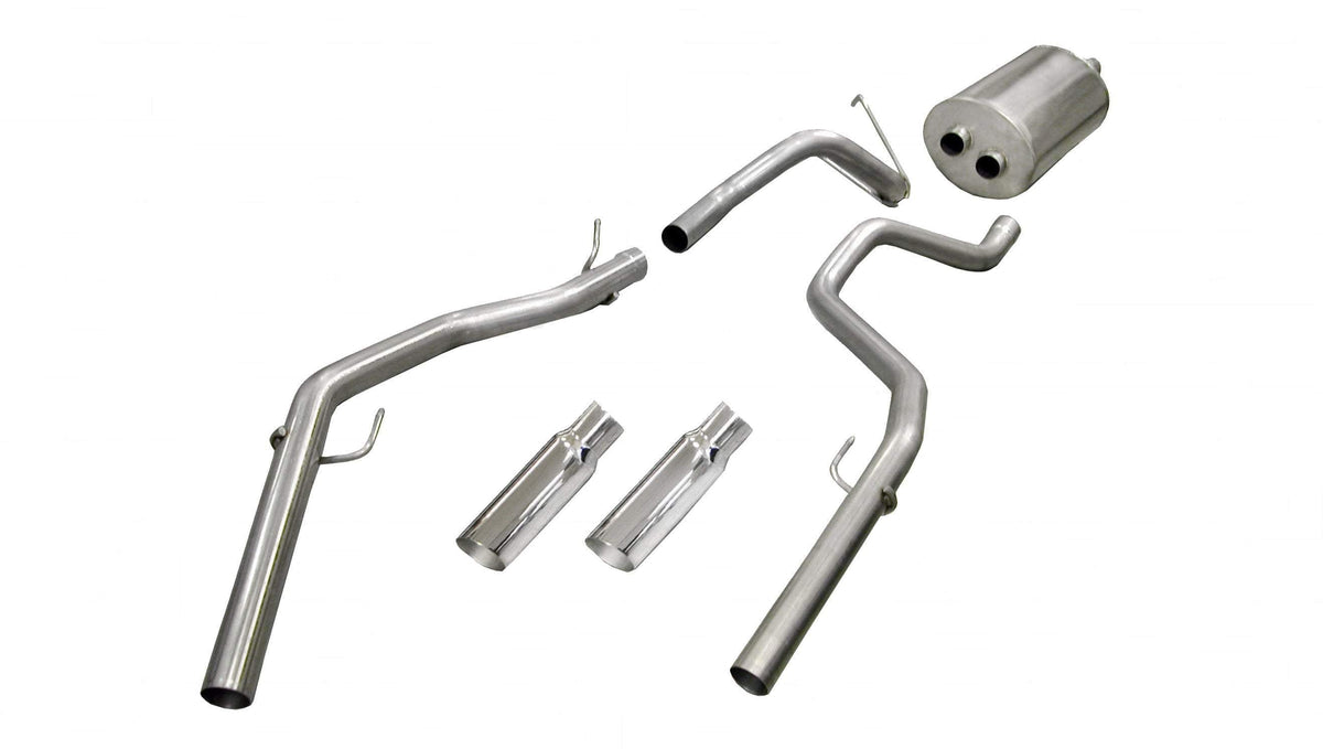 Corsa Sport / 3.0 in Cat-Back DRE 4.0 in Single Tips | 2009-2021c RAM 1500 4.7L, 5.7L 140WB...