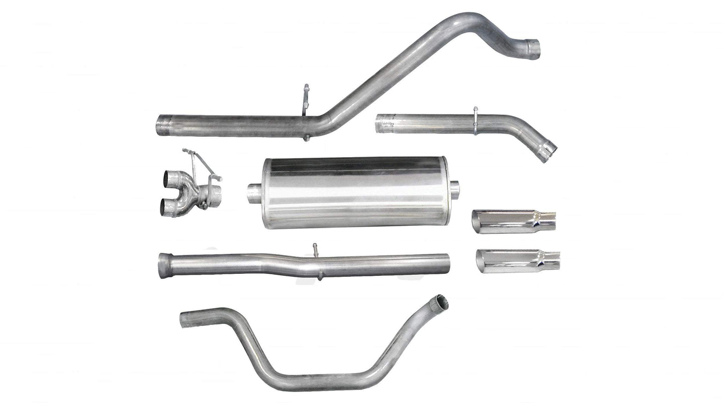 Corsa Sport / 3.0 in Cat-Back DRE 4.0 in Single Tips | 11-13 Silverado Sierra, Denali 6.2L 143WB (24524)