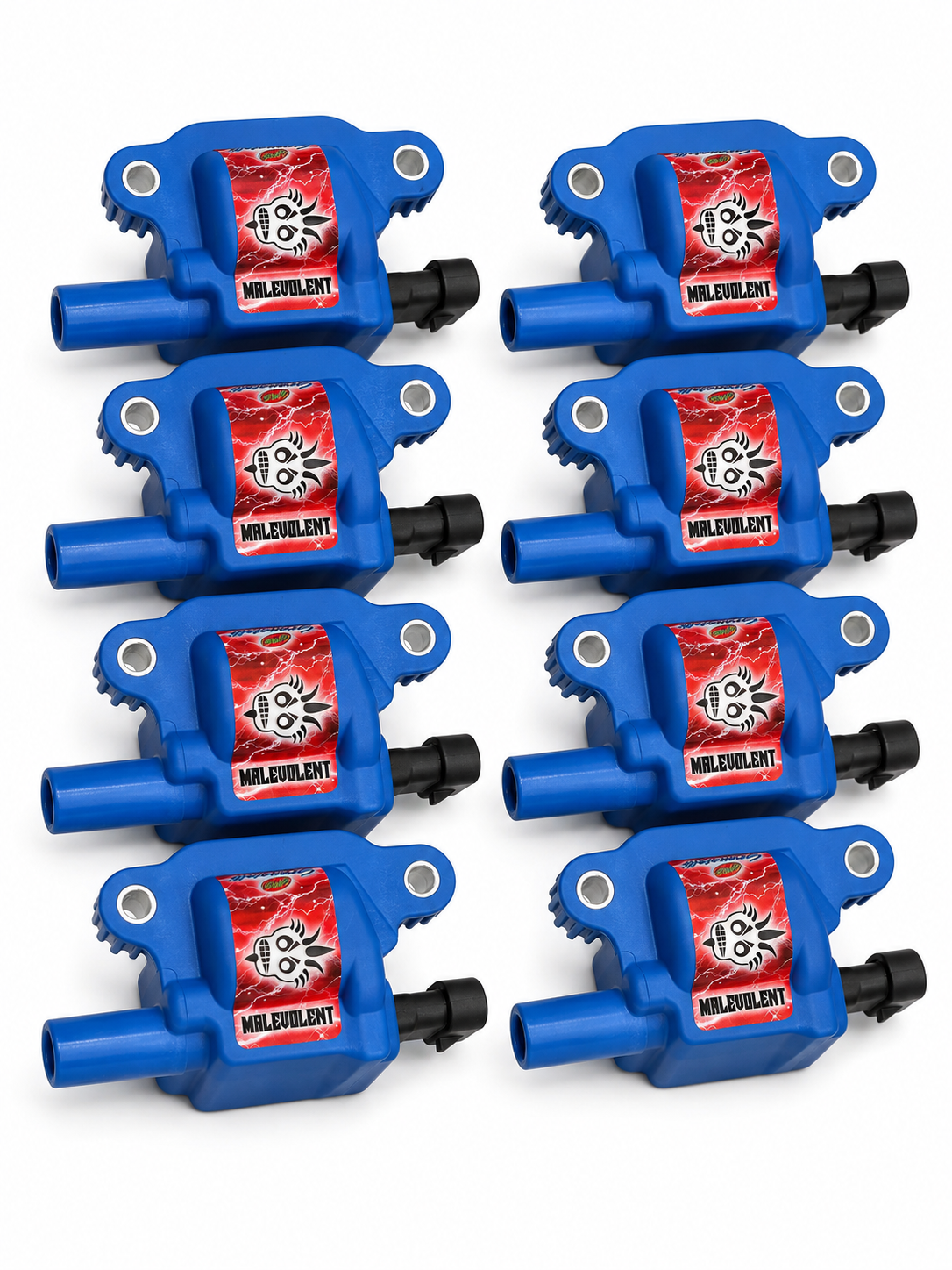 2014–2024 GM LT1/LT4 Granatelli 85kV Malevolent Blue Coil Packs – 28-0514-CPBM