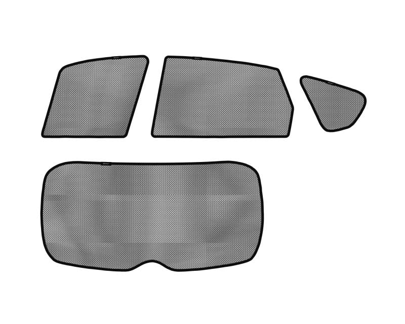 3D MAXpider 2008-2014 Subaru Impreza Wagon Black Sun Shades - Complete Set S1SB0050