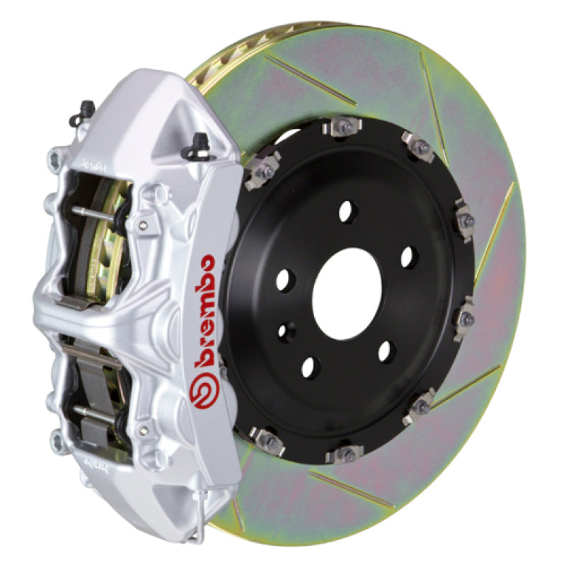 Brembo 25+BMW X3 30 xDrive (G45) Front GT BBK 6 Piston Cast 380x34 2pc Rotor Slotted Type-1 - Silver 1N2.9093A3
