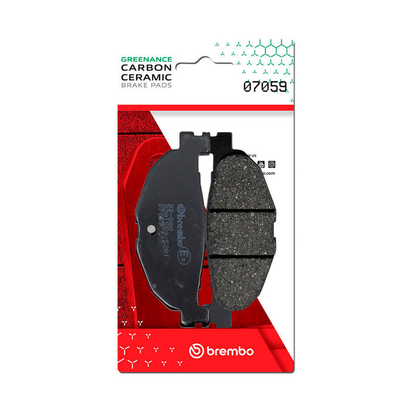 Brembo OE Yamaha Tmax/Yamaha Yp Carbon Ceramic Brake Pad - Rear 07059