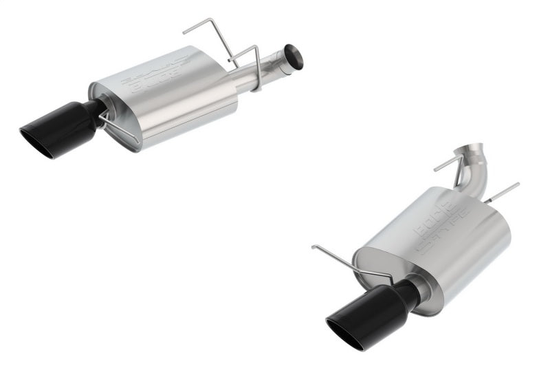 FR SPORT Borla 13-14 Mustang GT/Boss 302 5.0L V8 RWD S-Type Exhaust Black Chrome (Rear Section...