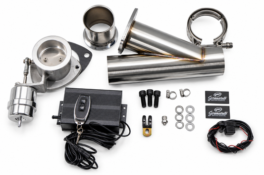 Granatelli Motor Sports Vacuum/ Pressure Controlled Electronic Exhaust Cutout Systems - Stainless Steel Weld-In 309630