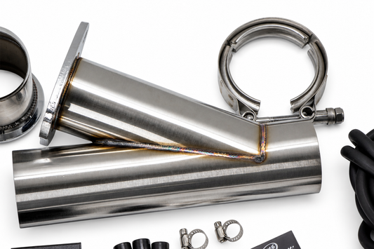 Granatelli Motor Sports Vacuum/ Pressure Controlled Electronic Exhaust Cutout Systems - Stainless Steel Weld-In 309625