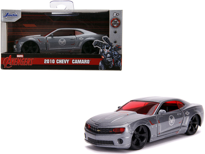 2010 Chevrolet Camaro Silver "War Machine" "Avengers" "Marvel" Series 1/32 Diecast Model Car by Jada free shipping USA