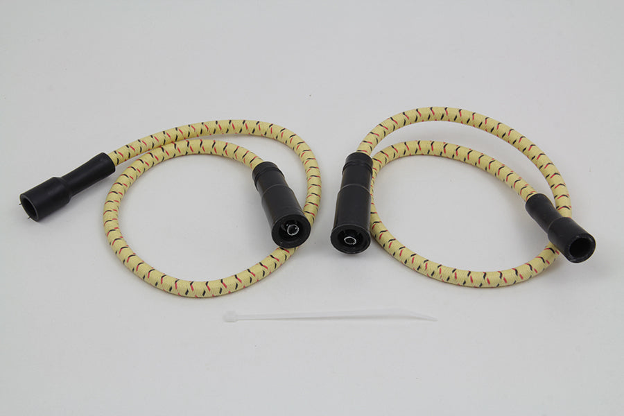 Sumax Yellow with Black & Red Tracer 7mm Spark Plug Wire Set - C20434