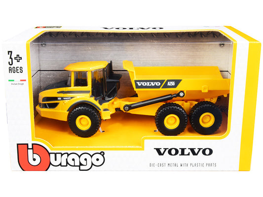 Rapid Vehicles Volvo A25G Articulated Hauler Yellow 1/50 Diecast Model by Bburago free shipping...