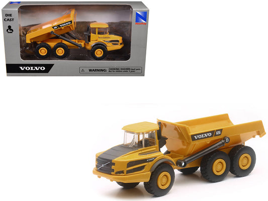 Rapid Vehicles Volvo A25G Dump Truck Yellow Diecast Model by New Ray free shipping USA - View 2