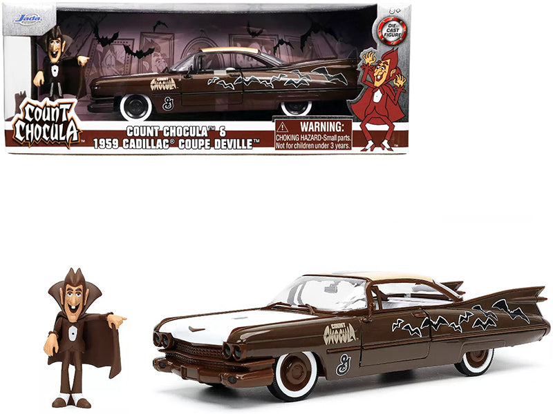 Rapid Vehicles 1959 Cadillac Coupe DeVille Brown and White with Graphics and Count Chocula...