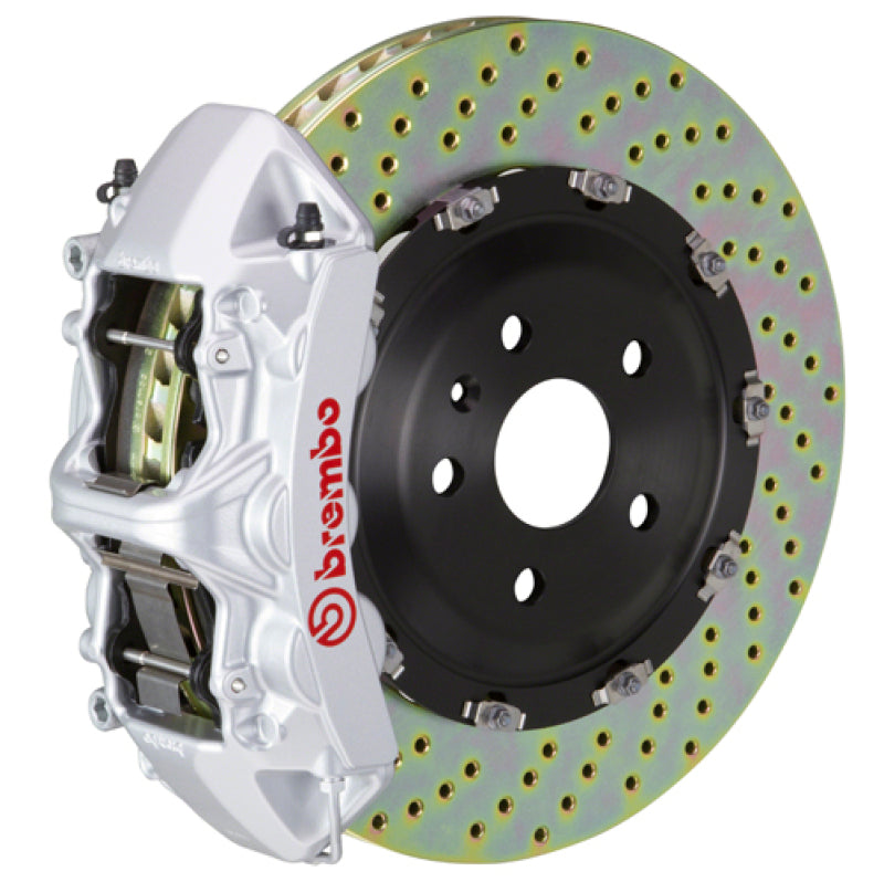 Brembo 25+ BMW X3 30 xDrive (G45) Front GT BBK 6 Piston Cast 380x34 2pc Rotor Drilled - Silver 1N1.9093A3
