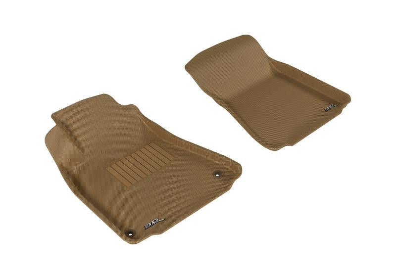 3D MAXpider 2006-2013 Lexus IS Kagu 1st Row Floormat - Tan L1LX00611502