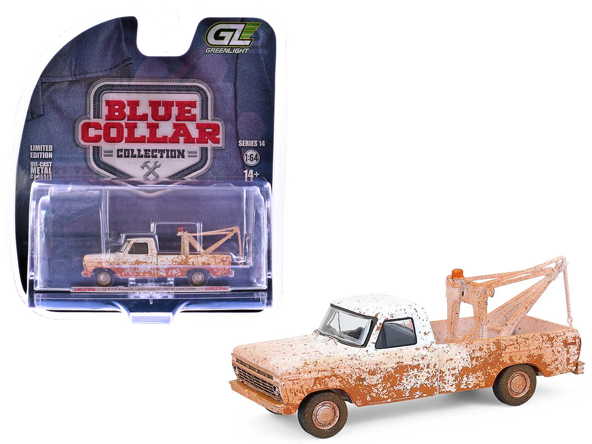 Rapid Vehicles 1973 Ford F-100 Tow Truck White (Weathered) "Blue Collar Collection" Series 14...