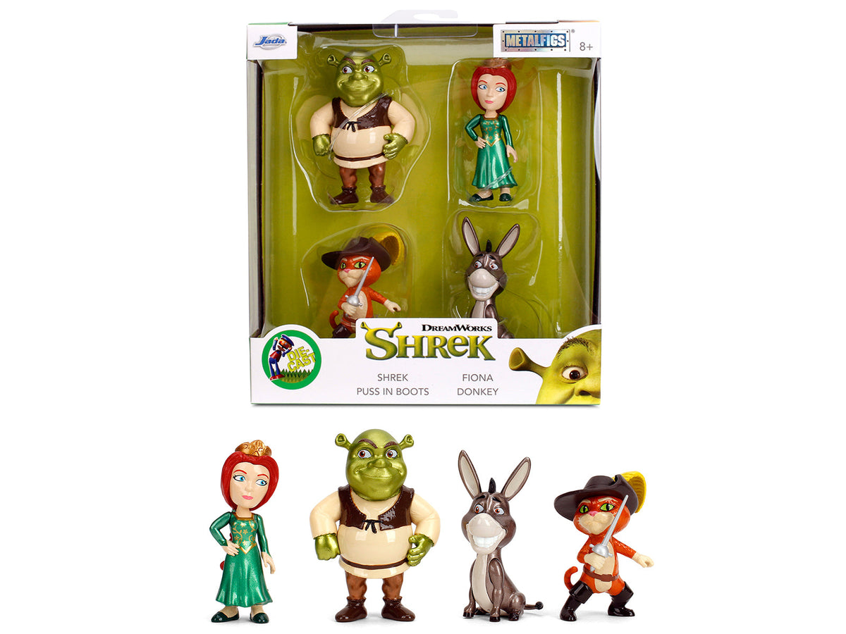 Rapid Vehicles Set of 4 Diecast Figures "Shrek" (2001) Movie "Metalfigs" Series by Jada free...