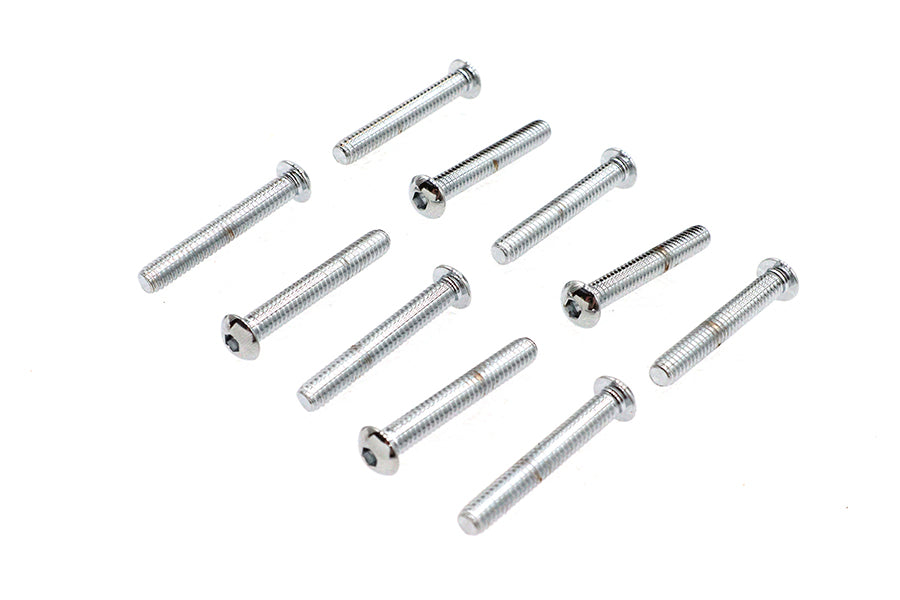 Allen Button Head Screws Chrome 1/4 inch X 1-3/4 inch - 13222