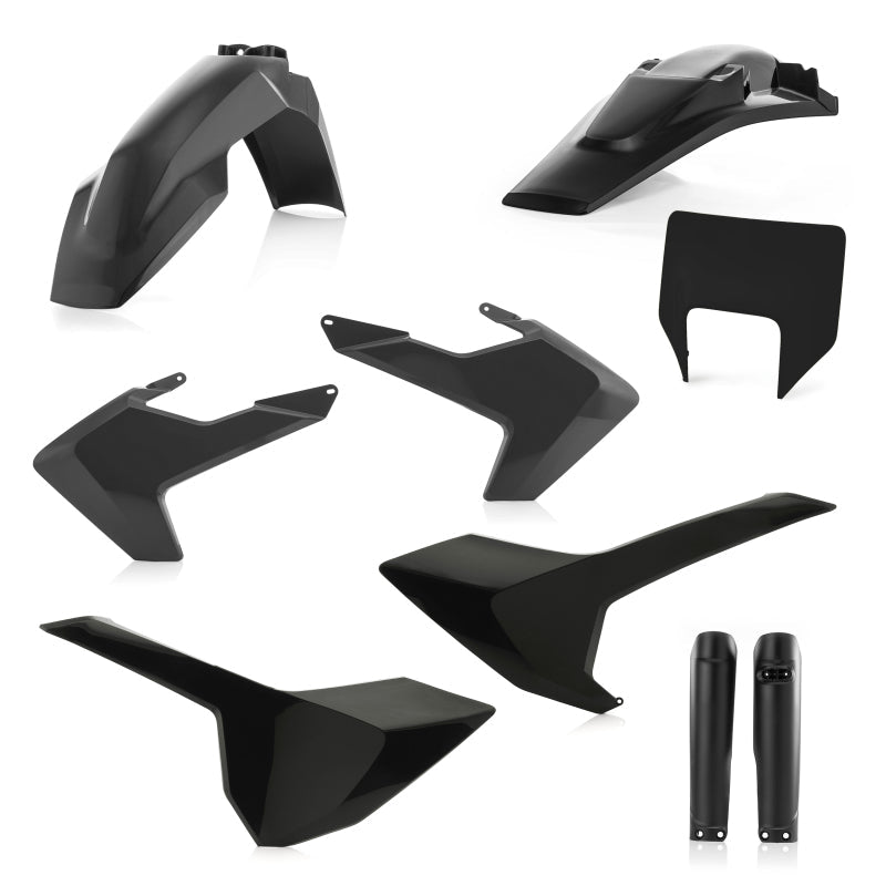 Acerbis 17-19 Husqvarna TE150-300/ FE250-501/ TE250i/ TE300i Full Plastic Kit - Black 2733430001