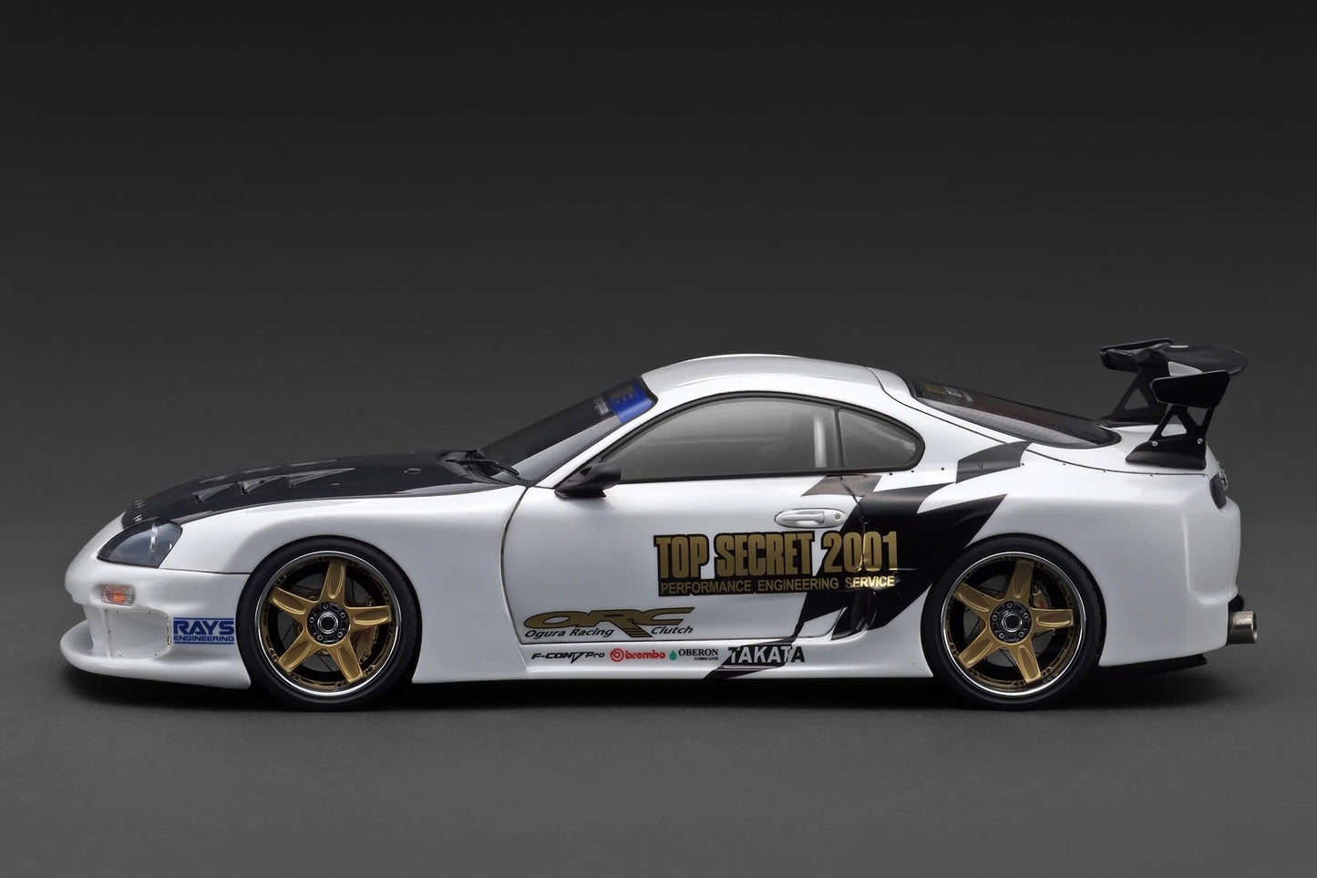 Ignition-Model Toyota Supra Mk4 (A80) Top Secret GT300 White 1:18