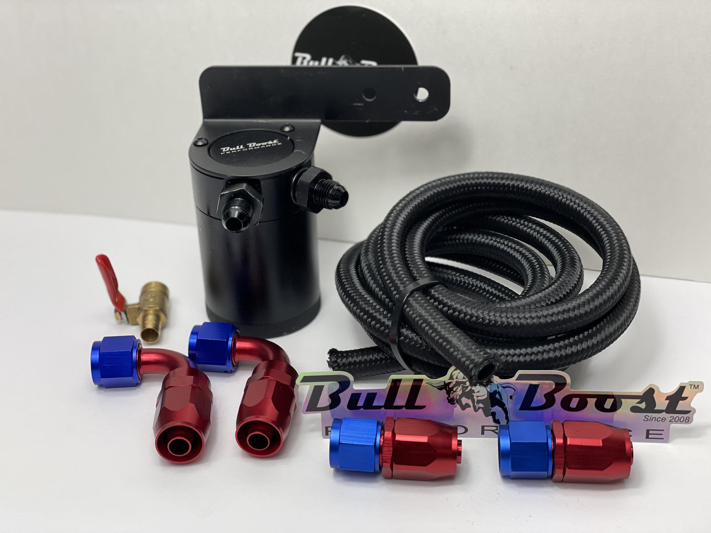 8AN Performance Oil Catch Can 2Port -8AN + Mounting Bracket Kit