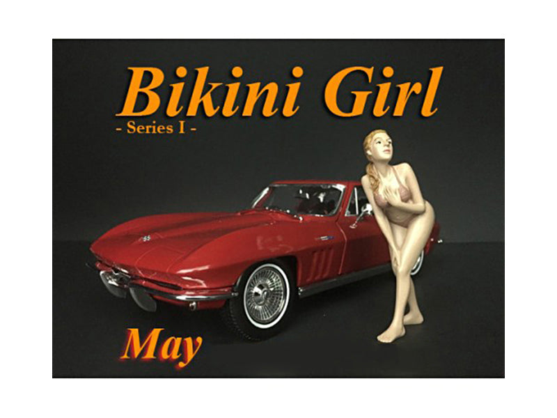 May Bikini Calendar Girl Figure for 1/18 Scale Models by American Diorama free shipping USA