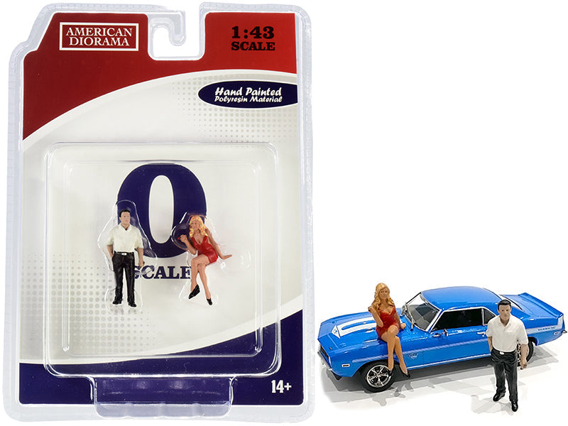 70s Style Two Figurines Set II for 1/43 Scale Models by American Diorama free shipping USA