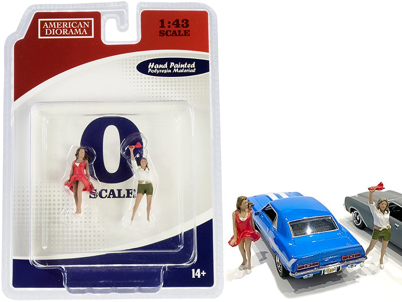 70s Style Two Figurines Set IV for 1/43 Scale Models by American Diorama free shipping USA
