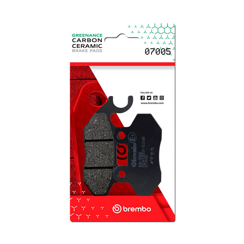Brembo OE SYM Mask/SYM Red Devil/SYM SYMply/SYM Crox/Zero Zero Carbon Ceramic Brake Pad - Front 07005