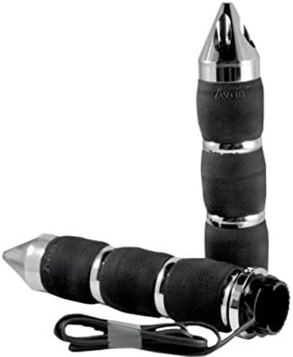 Speedzone Performance LLC Avon Grips MT-IN-AIR-90CSH Air Cushioned Spike Heated Grips - Chrome