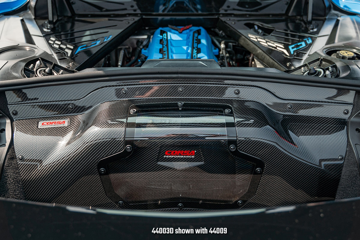 Corsa Black / Carbon Fiber Air Intake | 2020-24 Corvette C8 (44003D)