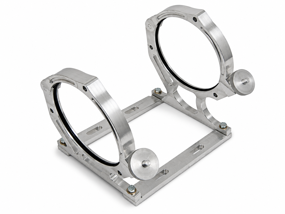 Granatelli Billet Aluminum Nitrous Bottle Bracket. Fits Single 10/15 lb. & 12 lb. Composite Bottle – 451010