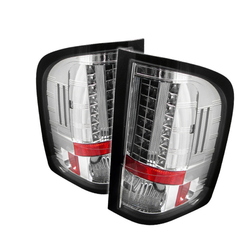 SPYDER Chevy Silverado 07-13 LED Tail Lights Chrm ALT-YD-CS07-LED-C 5001788