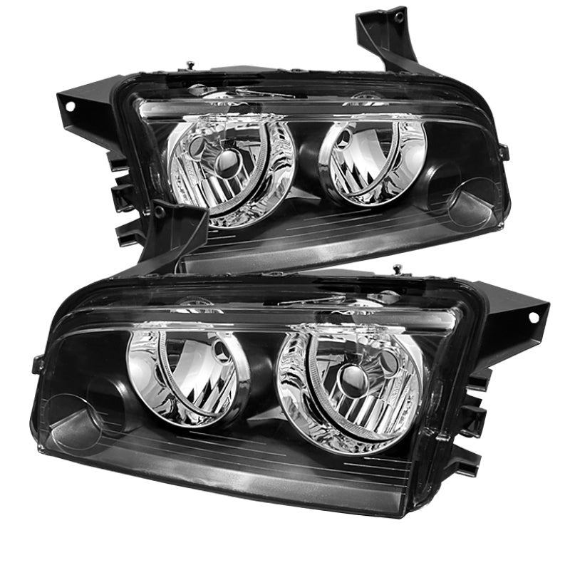 SPYDER Xtune Dodge Charger 06-10 Halogen Only (Does Not Fit Hid Model) Headlights Black HD-JH-DCH06-BK 9026041