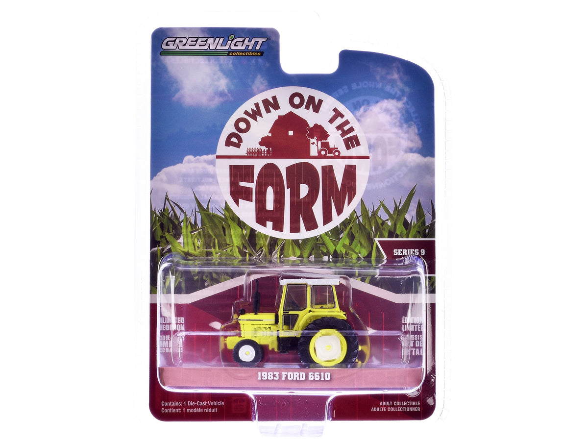 Rapid Vehicles 1983 Ford 6610 Tractor High-Vis Yellow "Down on the Farm" Series 9 1/64 Diecast...