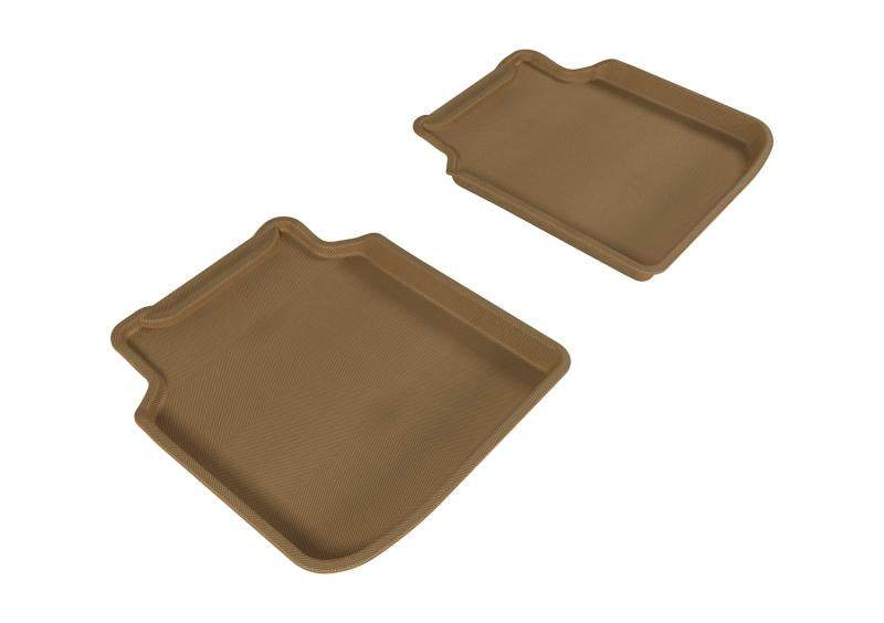 3D MAXpider 2009-2012 BMW 7 Series LI F02/F04 Kagu 2nd Row Floormats - Tan L1BM05221502