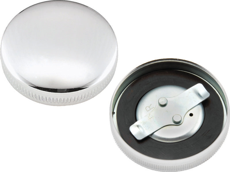 Bikers Choice 36-E73 Chrome Early Vented Gas Cap Single & Fatbob Tank Right Side Repl H-D 61103-36 490447