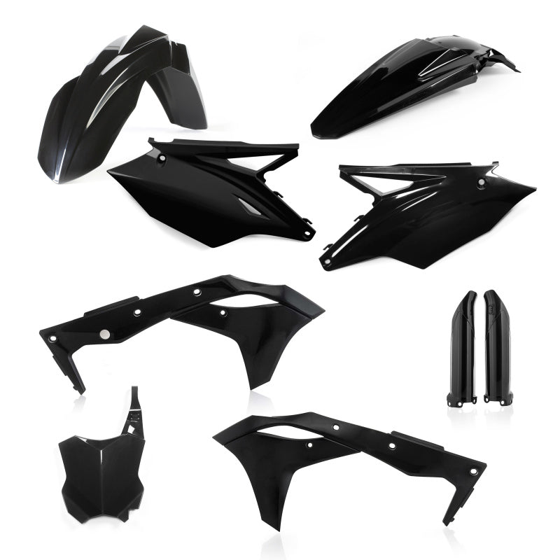 Acerbis 2017 Kawasaki KX250F Full Plastic Kit - Black 2630630001