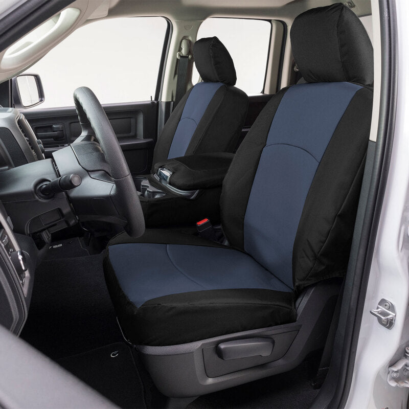 Covercraft 21-25 F150 XL/XLT Endura PrecisionFit Custom Front Row Seat Covers - Blue/Black GTF4431ABENDB